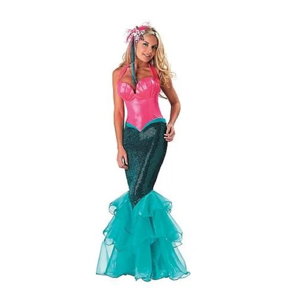 In Character Adult Mermaid Fitted Gown -Size: XL